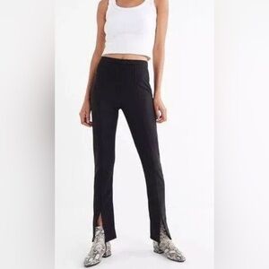 Urban outfitters black sofia splitleg pant